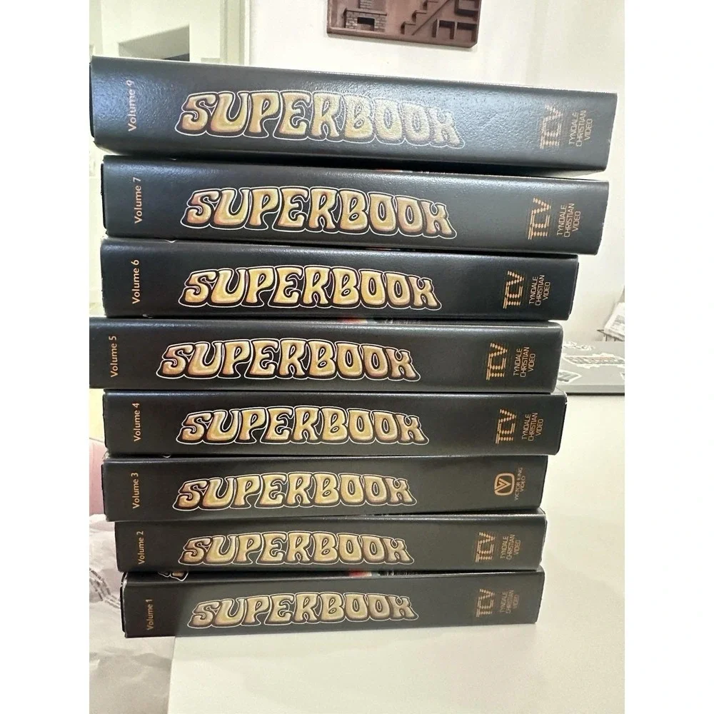 Superbook Video Bible Vol. 1-7 and 9 VHS